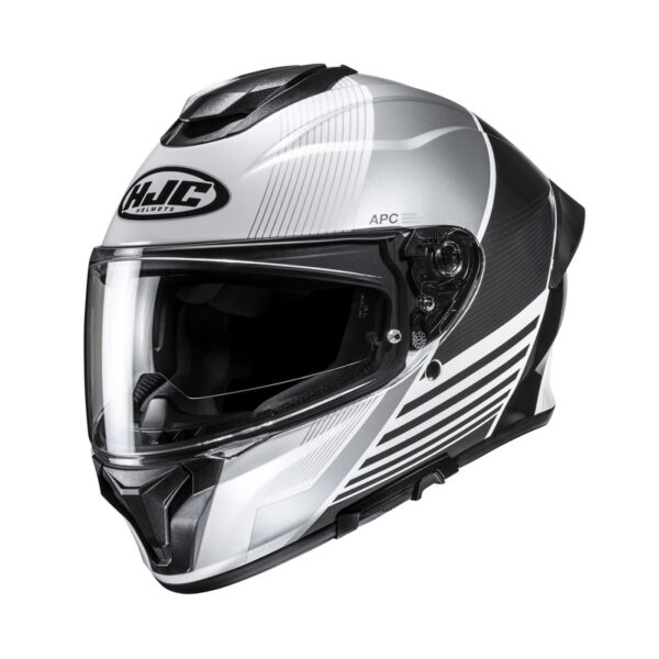 354797_ZAL828649.jpg Hjc C71 Morix White Black Motorcycle Helmet