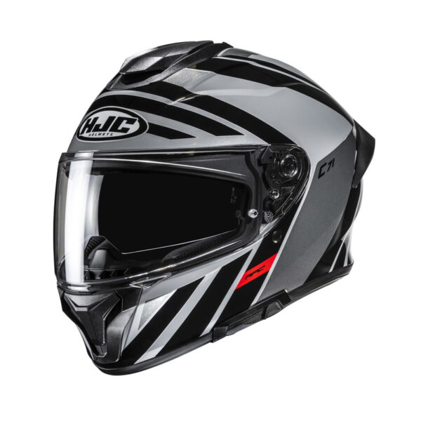 Hjc C71 Faber Black Red Motorcycle Helmet