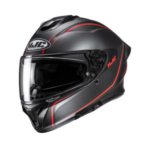 Hjc C71 Quez Black Orange Motorcycle Helmet