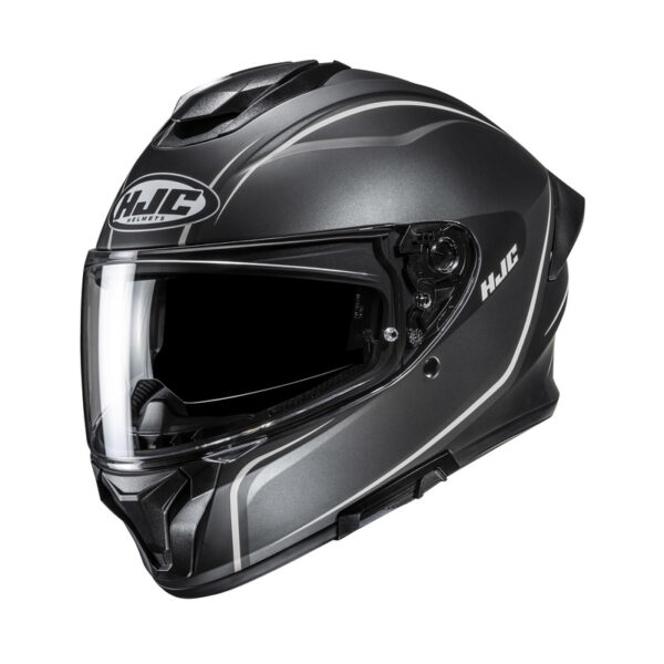 354855_ZAL828743.jpg Hjc C71 Quez Black Grey Motorcycle Helmet