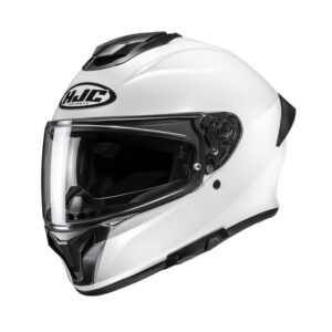 Hjc C71 Solid Pearl White Motorcycle Helmet