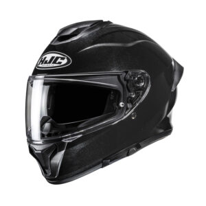 Hjc C71 Solid Metal Black Motorcycle Helmet