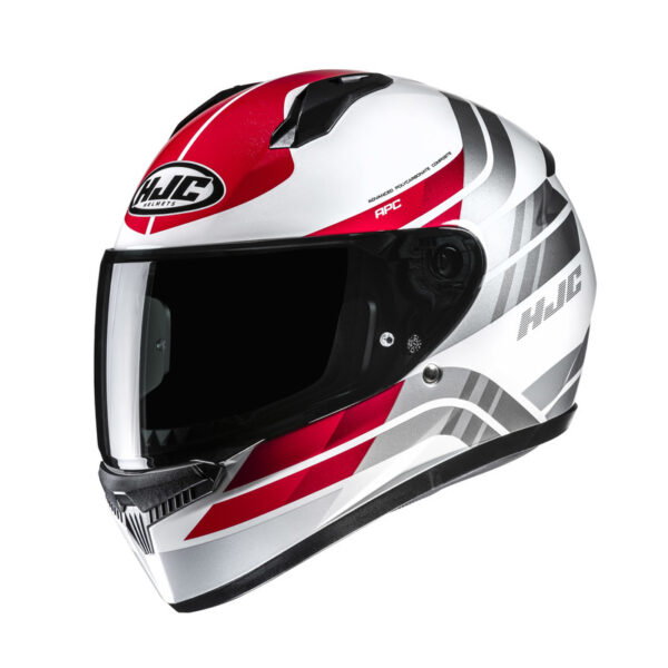 354885_ZAL828803.jpg Hjc C10 Hiper White Red Motorcycle Helmet