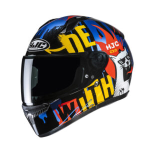Hjc C10 Fop Black Blue Motorcycle Helmet