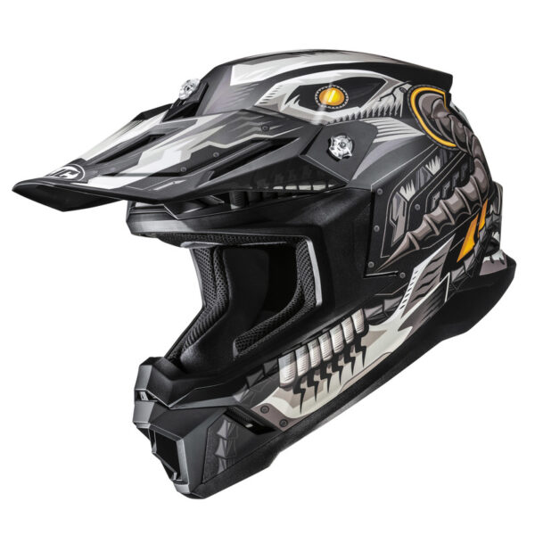 355144_ZAL829308.jpg Hjc C50 Mecha Beast Black Grey Motorcycle Helmet