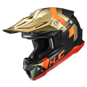 Hjc C50 Primal Gold Black Motorcycle Helmet
