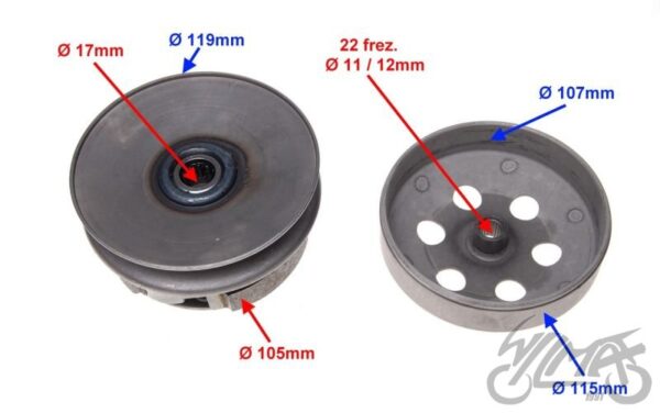 ZD0101_1_big SPRZĘGŁO TYŁ DO 4T 107,4mm
