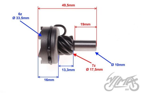 KOŁO ROZRUSZNIKA 7 ZĘBÓW 4T