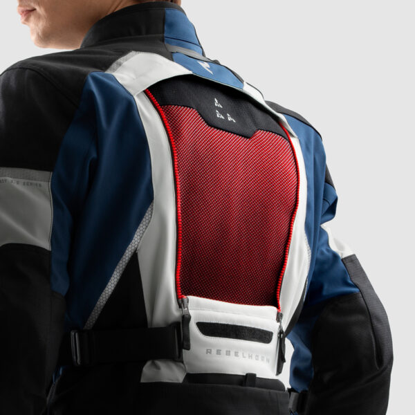 324066_ZAL795765 Kurtka motocyklowa tekstylna Rebelhorn Hardy 3.0 Blue Grey Red