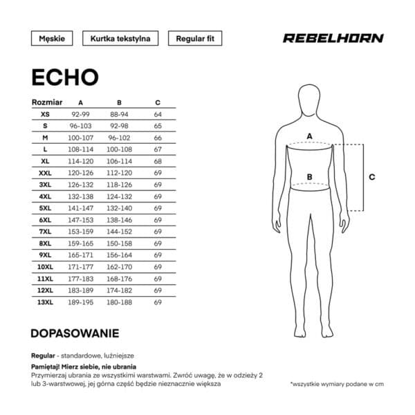 Kurtka motocyklowa tekstylna Rebelhorn Echo Black