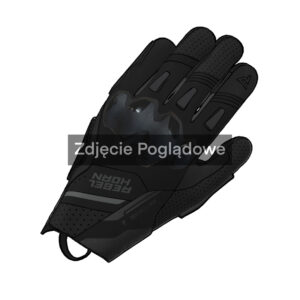 Rękawice motocyklowe Rebelhorn Defender Black