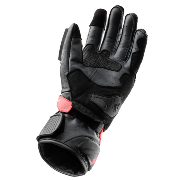 323175_ZAL718159 Rękawice motocyklowe Rebelhorn Viper Black Grey Fluo Red