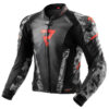 Kurtka motocyklowa skórzana Rebelhorn Veloce Camo Black Grey Fluo Red