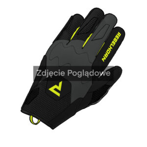 Rękawice motocyklowe Rebelhorn Core LADY Black Grey Fluo Yellow