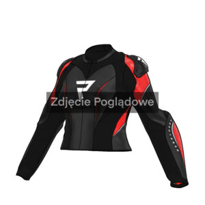 Kurtka motocyklowa skórzana Rebelhorn Diva Rs LADY Black Red