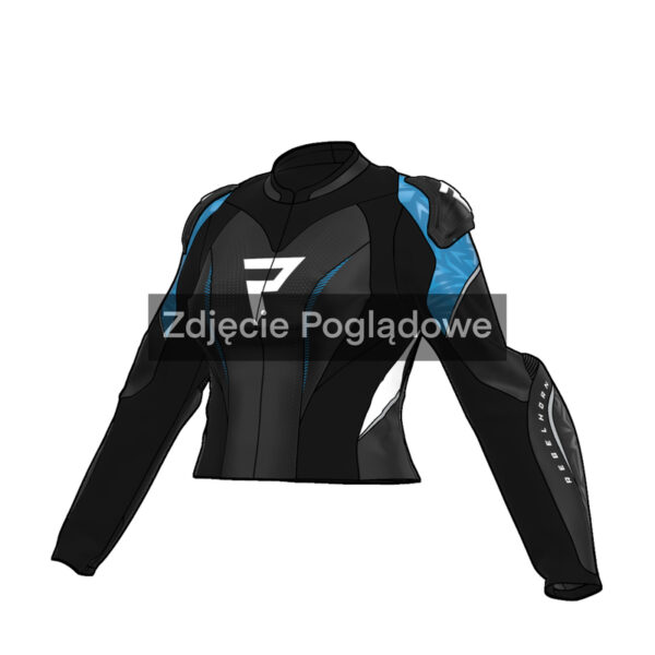 Kurtka motocyklowa skórzana Rebelhorn Diva Rs LADY Black Blue