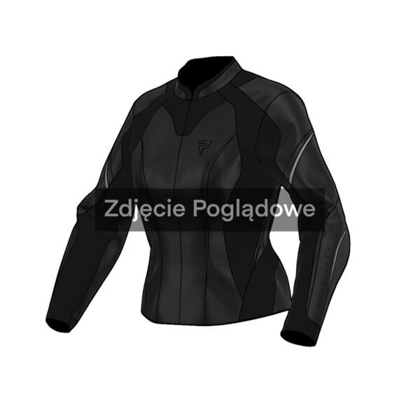 349520_ZAL842108 Kurtka motocyklowa skórzana Rebelhorn Diva St LADY Black