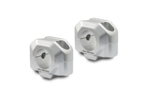 ZESTAW PODWYŻSZAJĄCY KIEROWNICĘ SW-MOTECH 28MM PODWYŻSZENIE 20MM SILVER