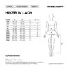Spodnie motocyklowe tekstylne Rebelhorn Hiker 4 LADY Black