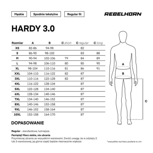 Spodnie motocyklowe tekstylne Rebelhorn Hardy 3.0 Desert Grey Red