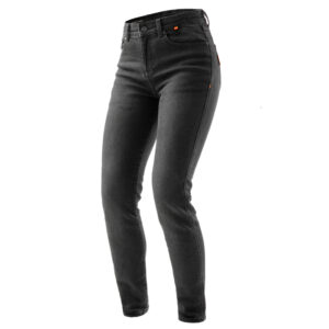 Jeansy motocyklowe Rebelhorn Bronco LADY Washed Black Monolayer