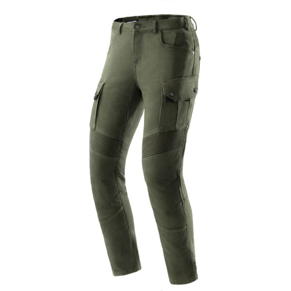 Jeansy motocyklowe Rebelhorn Faster Olive Green