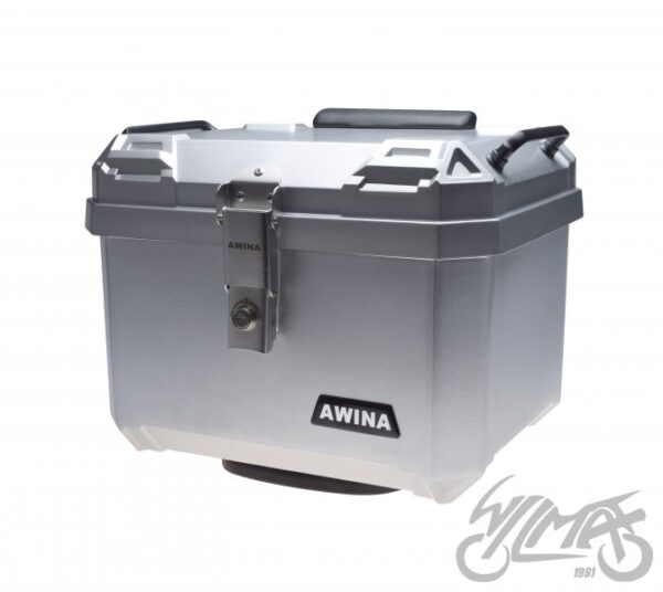 KUFER AWINA 45L 43.5 × 38 × 34 SREBRNY