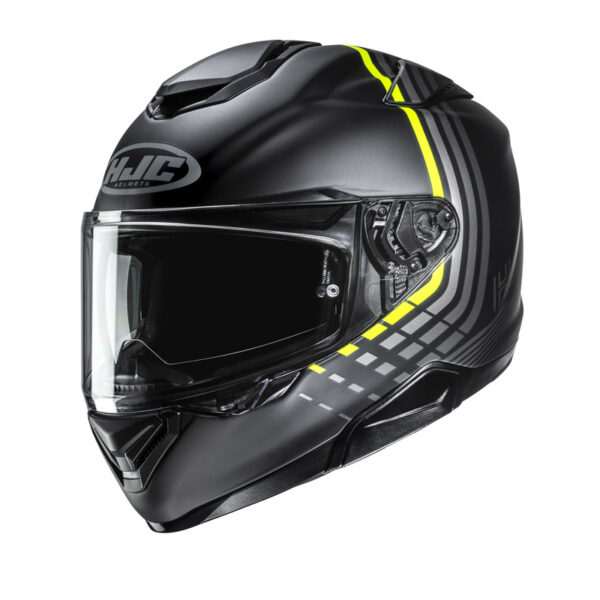 Kask Motocyklowy HJC Rpha72 Veldine Black Yellow
