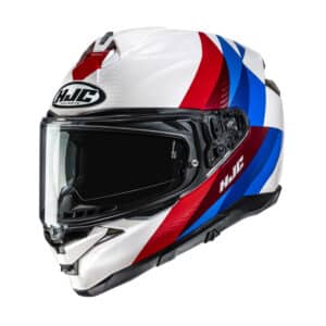 Kask Motocyklowy HJC F72 Racero White Blue