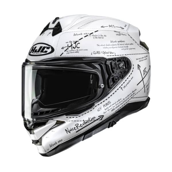 Kask Motocyklowy HJC F72 Odyssea White Black